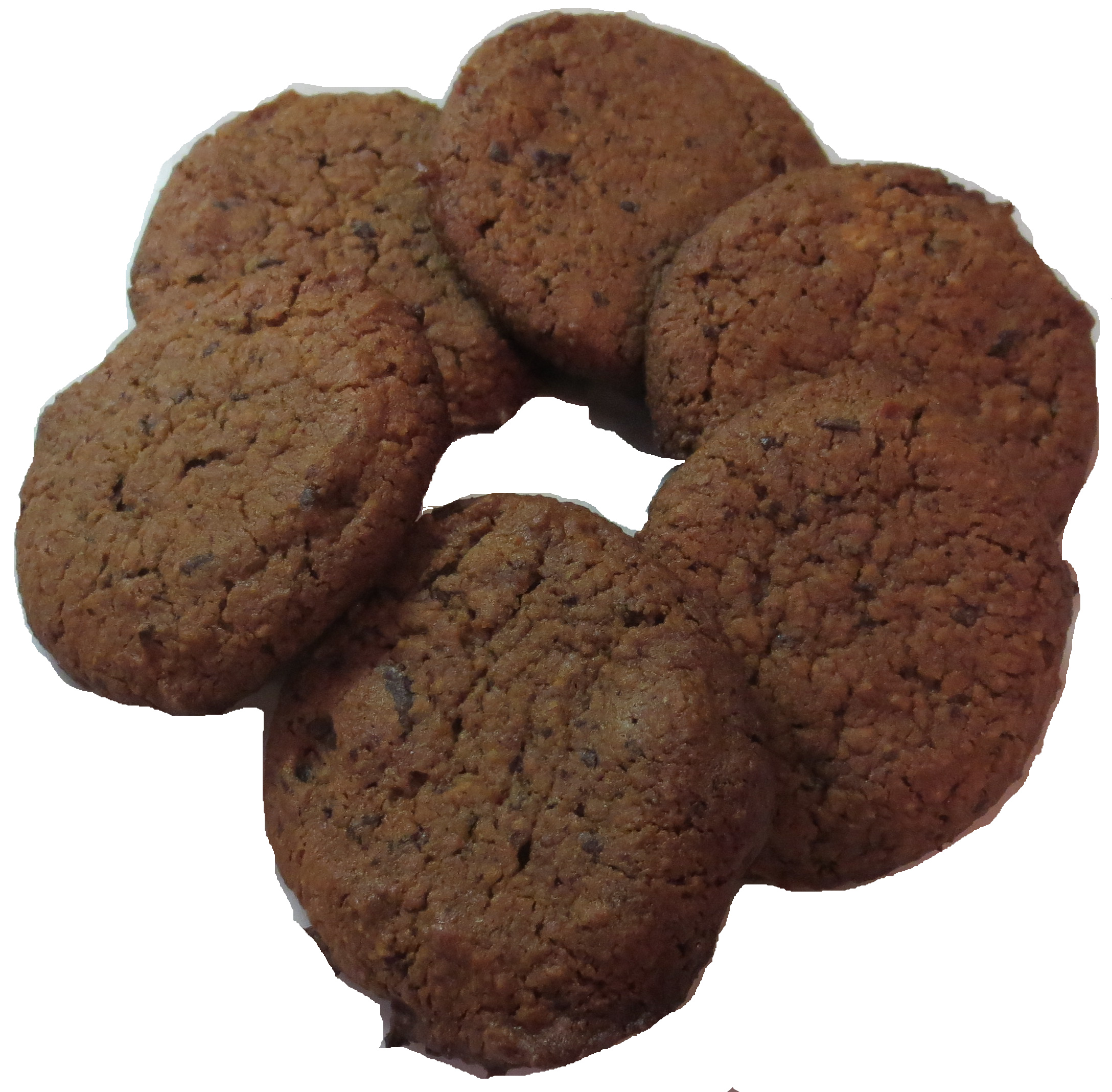Vegan, Flourless Chocolate Chip Cookies
